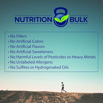 Pea Protein Powder - NutritionBulk.com, Isolate, Unflavored, Dairy-Free, Keto, Vegan, Gluten-Free, Non-GMO (1 lb)