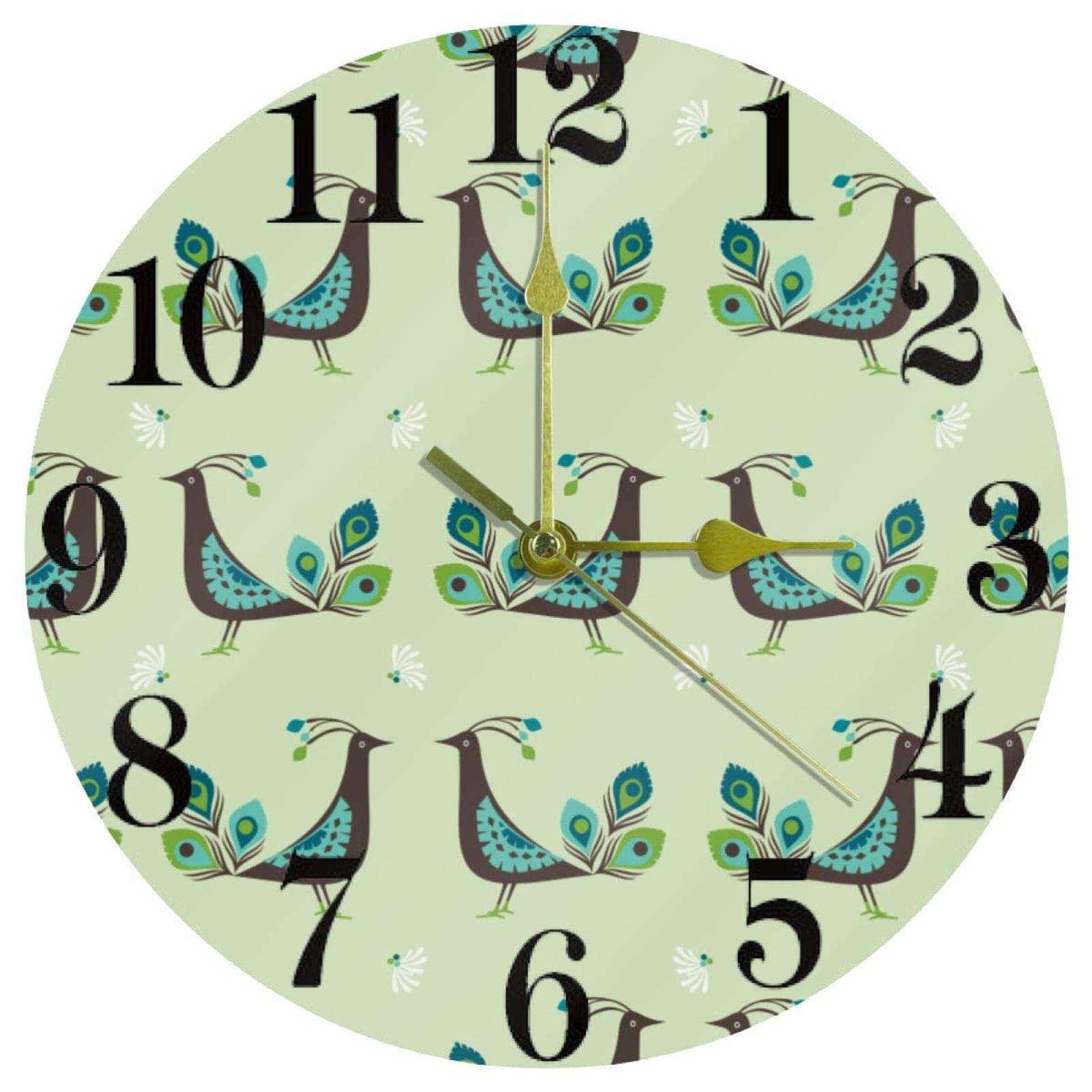 Horloge murale à quartz durable au design moderne pour maison et bureau