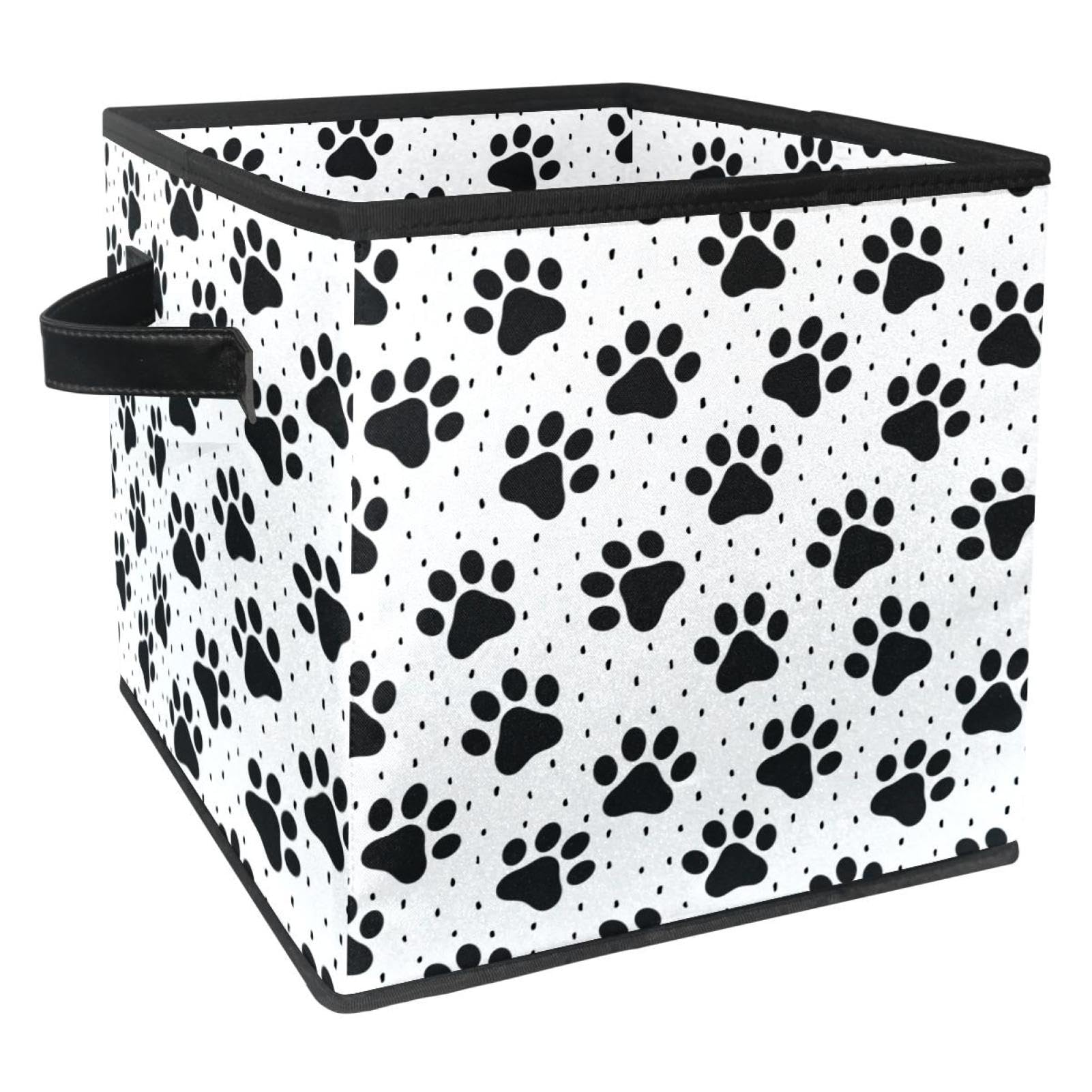 Boîte de rangement pliable cube en tissu idéale pour organiser les livres du salon