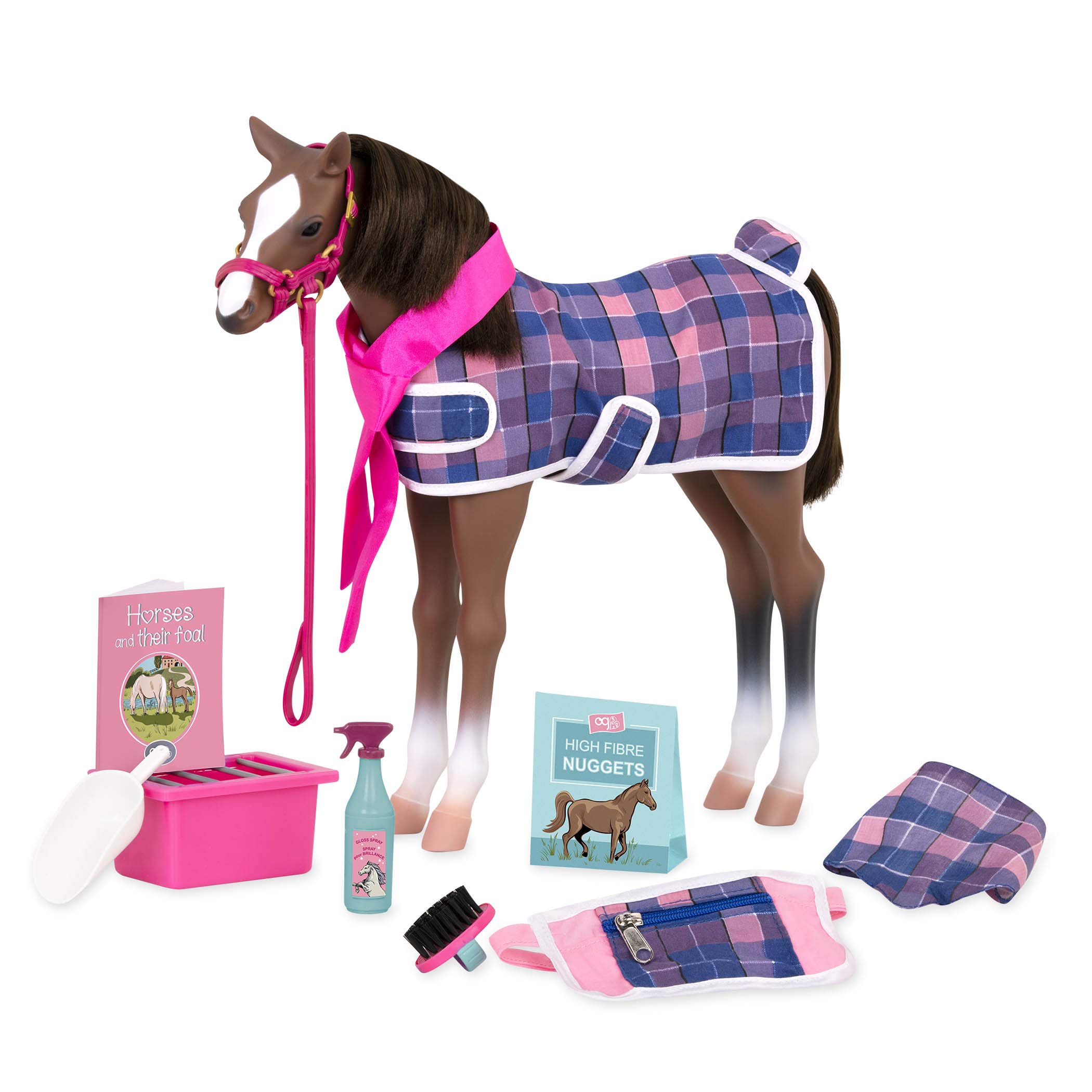 Our Generation Puledro Quarter Horse – Cavallo Giocattolo 31 Cm Con Coperta E Accessori, Per Bambole 46 Cm - 4