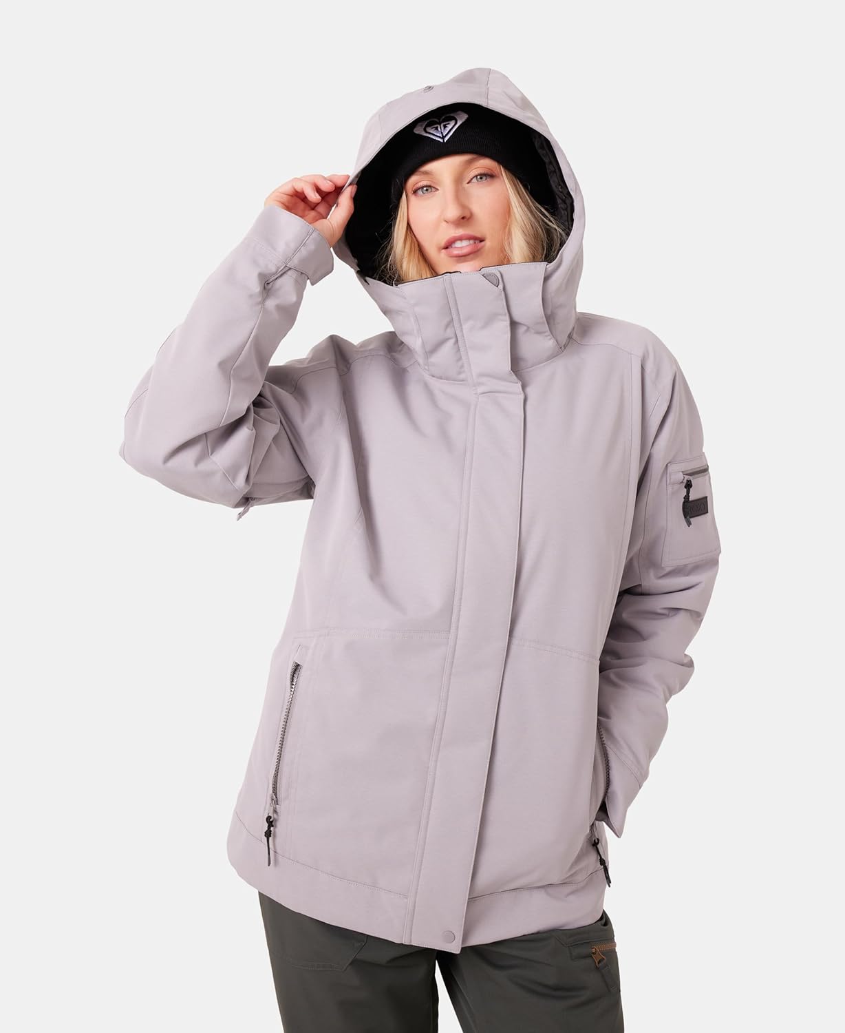 Roxy Women's Meade Snow Jacket – 10k Waterproof, Pfas-free, Recycled Materials, Insulated