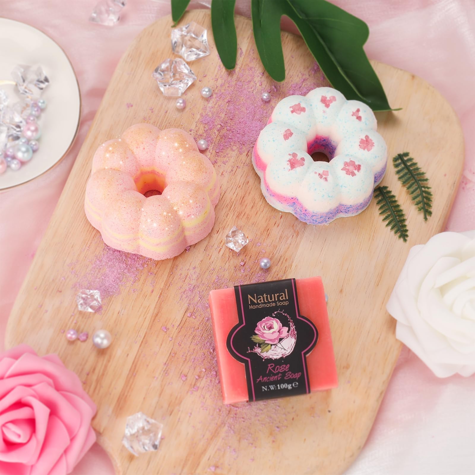 New Mum Gifts for Women,Mum to be Hamper,Pregnancy Gifts for First Time Mums,Gifts for New Mum After Birth,Relaxing Spa Gifts for New Mums,Gender Reveal Gifts for Mum,Baby Shower Gifts, Rose