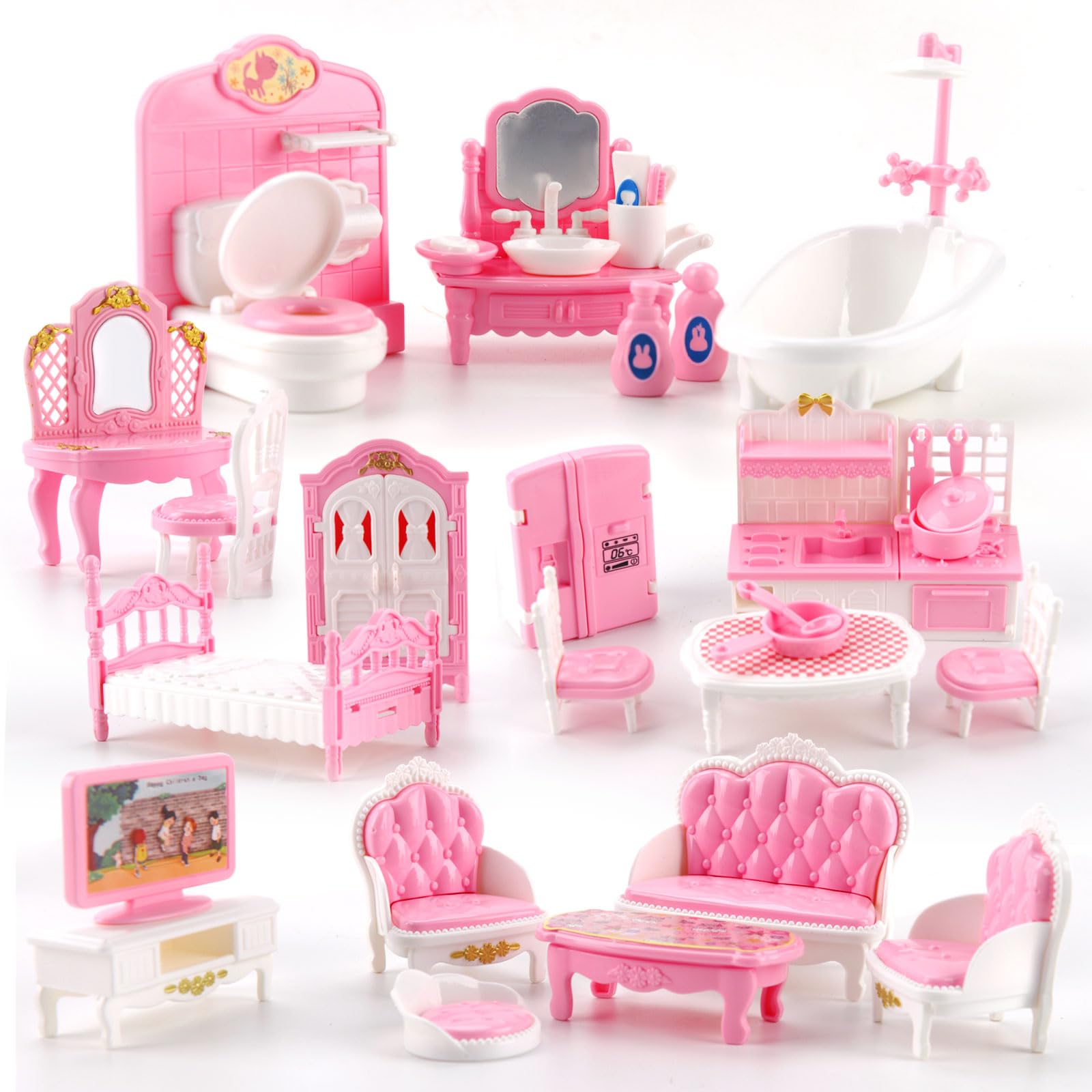 SET TAVOLO MOBILI in miniatura per casa delle bambole finge di giocare-IO EUR 13,25 - IT
