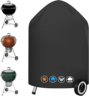 Housse barbecue Weber 57 CM-600D - Robuste et imperméable pour barbecue Master Touch de 57 cm, bouilloire original (Φ63 x 88 cm)