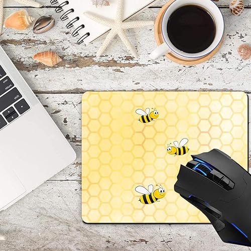 Miniatura 7 de Happy Bumble Bees - Alfombrilla de mouse para computadora, accesorios de escritorio, base de goma antideslizante, alfombrilla de mouse para portátil