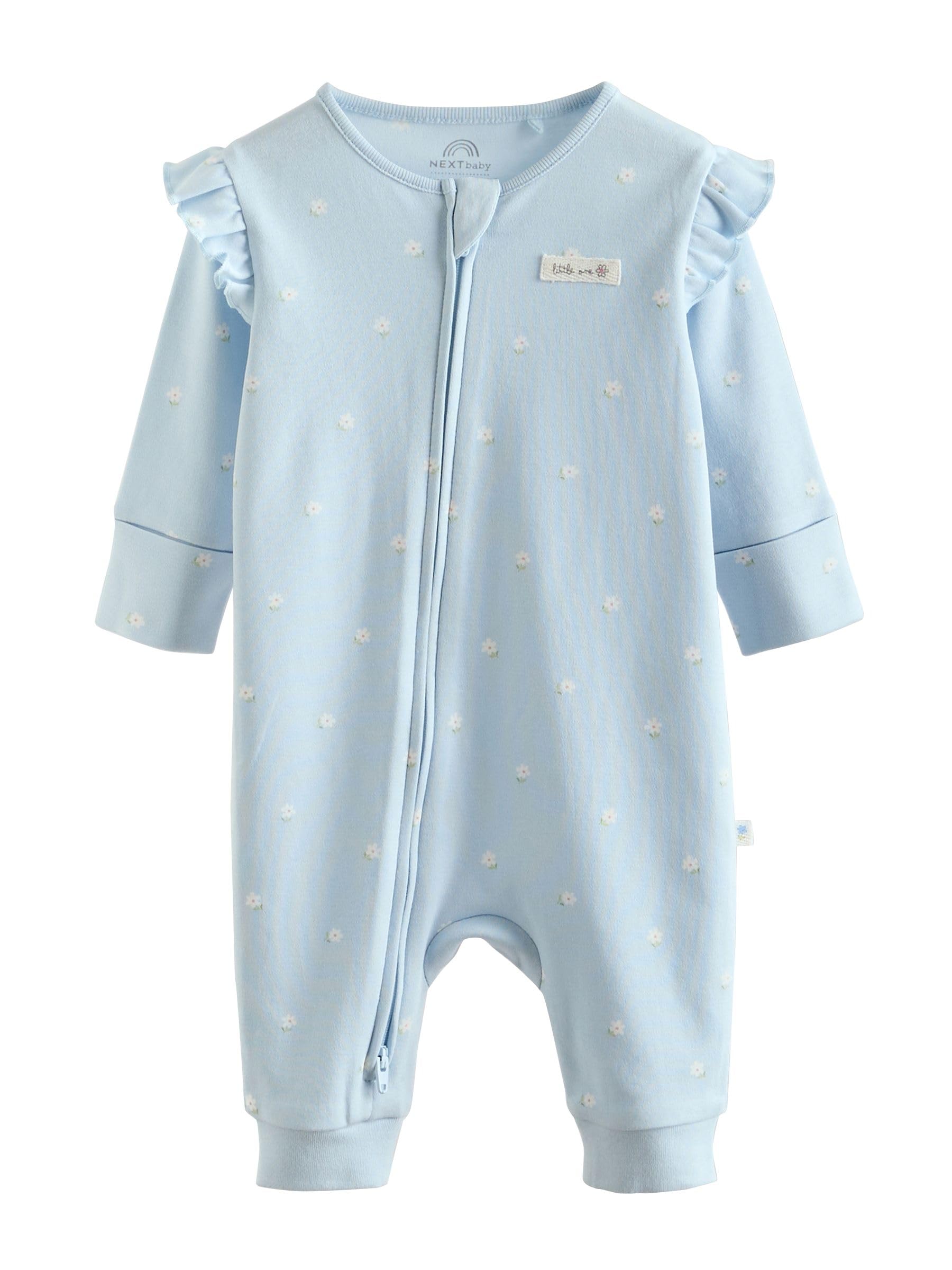 NEXT Bebés niña Pack de 3 Pijamas Tipo Pelele con Cremallera bidireccional para bebé