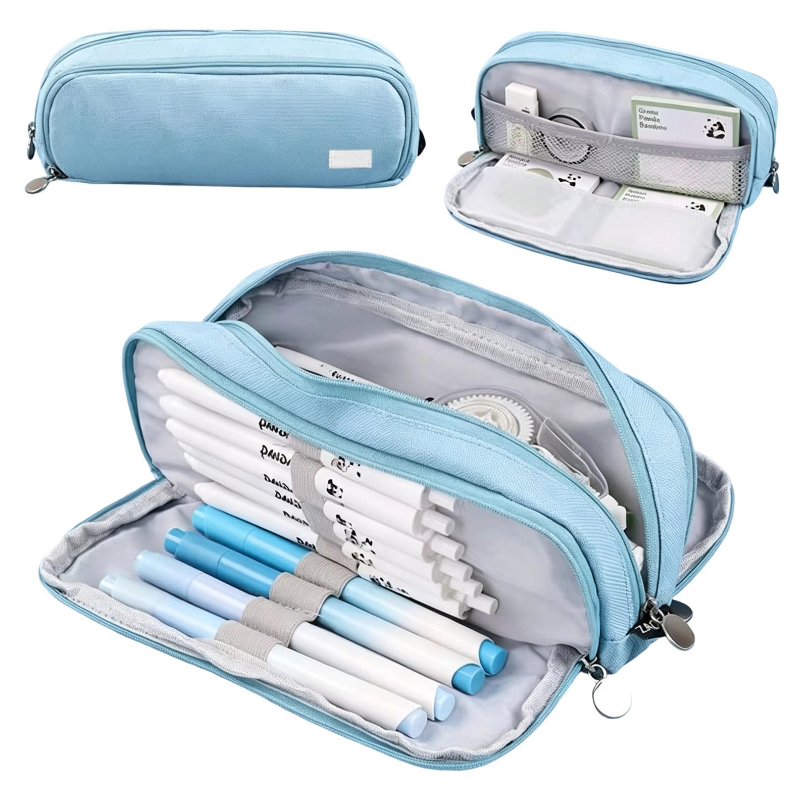 Large Capacity Pencil Case with Compartments and Handle Pencil Case