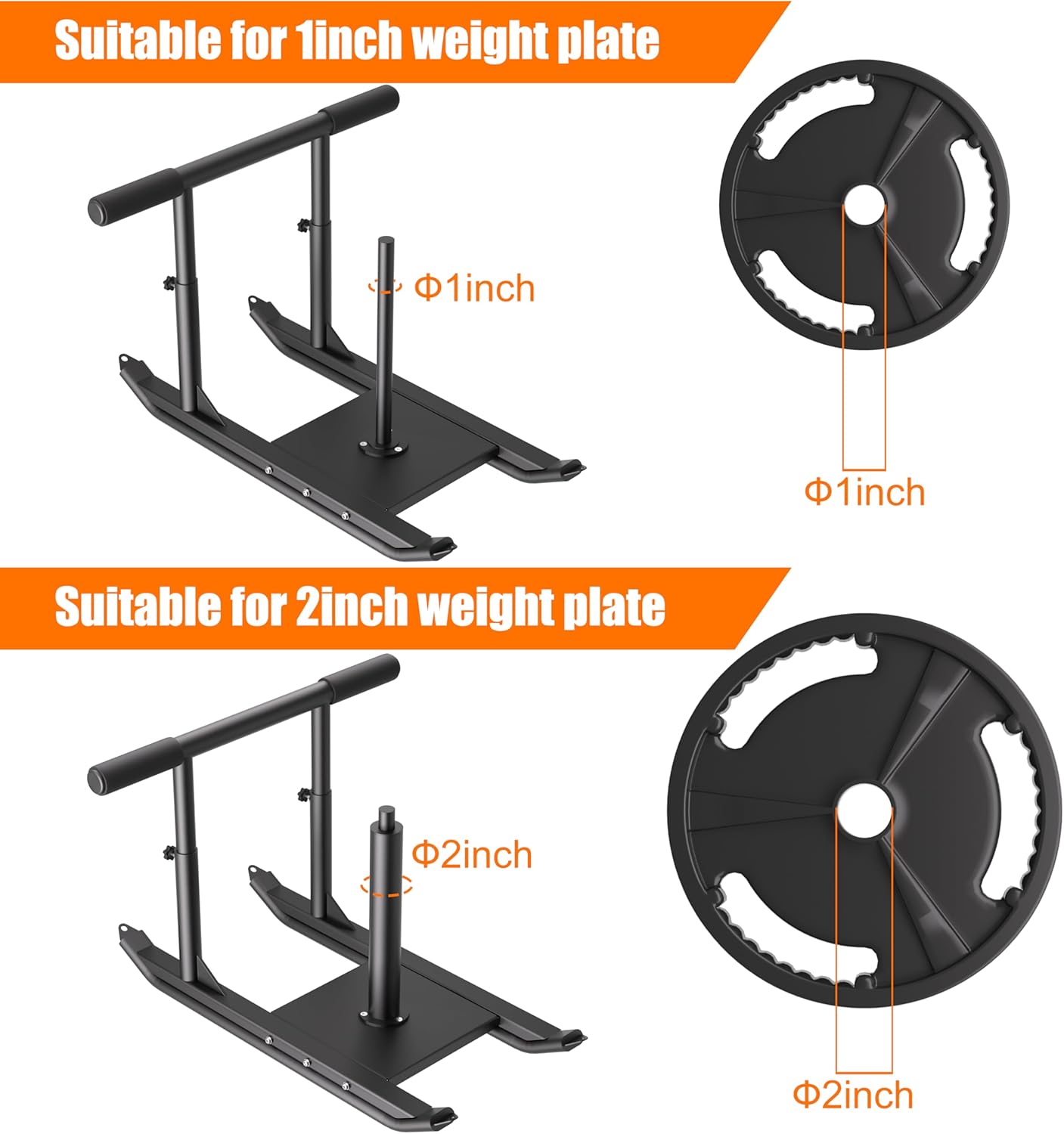 Weight Sled for Training - Heavy Duty Football Sled for Lineman, Sled Pull Workouts, Speed & Strength Training, Football Blocking Sled, Running Sled for Athletes, Weighted Sled for Outdoor & Indoor Workouts
