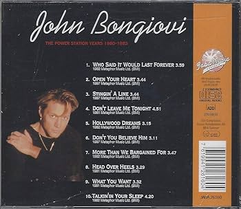 洋楽 More Music from the Power Station Years Amazon.com: Jon Bongiovi: The Power Station Years 1980-1983