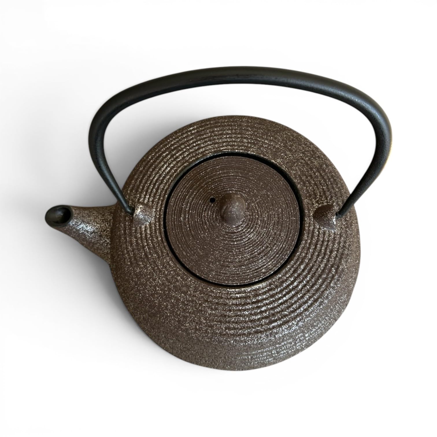 SO SKIN IDASY Théière en fonte japonaise 800 ml avec filtre inox, intérieur émaillé, garde la chaleur, design sobre et élégant, bronze patiné argenté