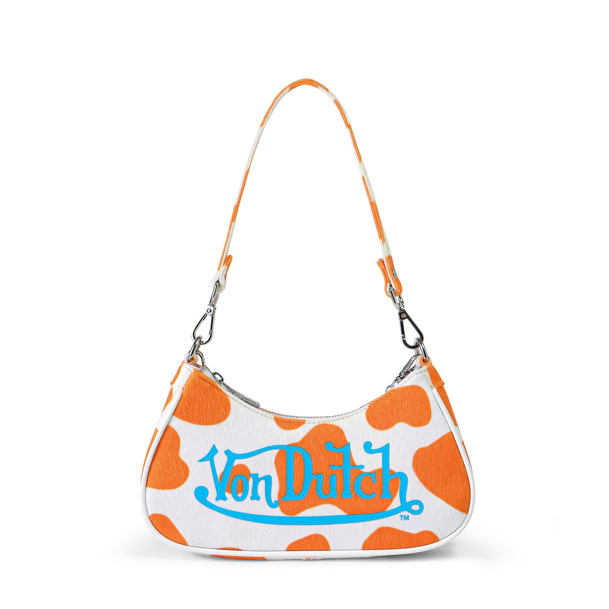 Orange Cow Print