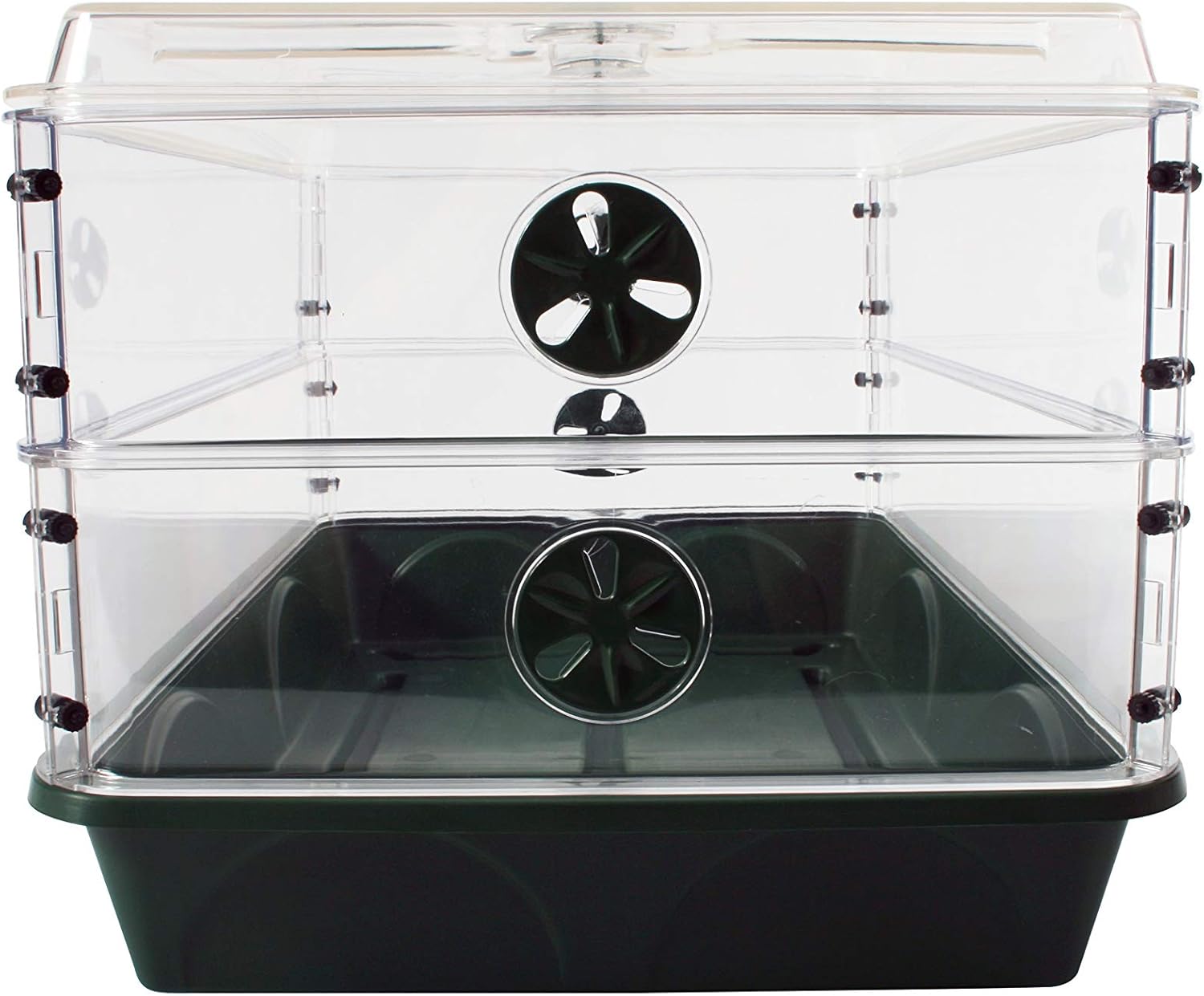 EarlyGrow 93807 Domed Propagator, 2 Height Extenders, Green : Home & Kitchen