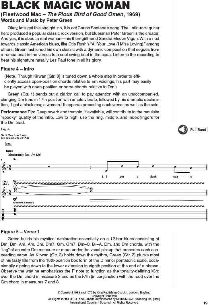 Peter Green - Signature Licks. Guitar Solo. Includes Audio Online (Guitar Signature Licks) Paperback – Music Book, 1 Jan. 1900