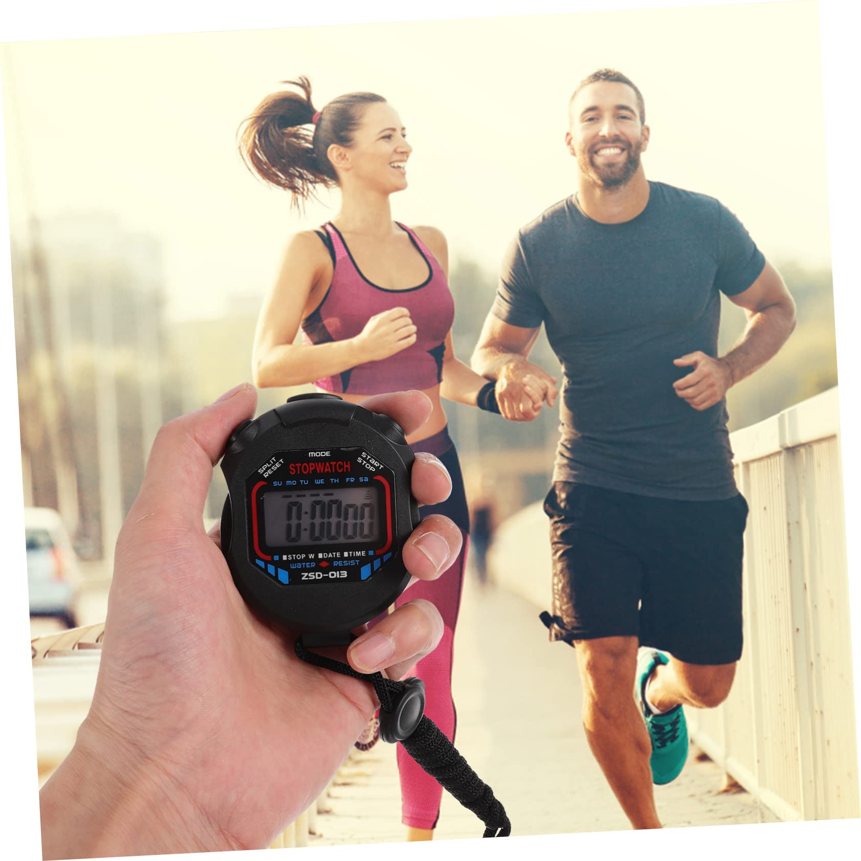 YARNOW 12 Cronometro Professionale per Sport con Display LCD Allarme per Fitness e Arbitri
