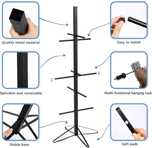 Miniatura 2 de Estante de secado de equipo de hockey para almacenamiento de equipo deportivo de metal, estante seco de almacenamiento de equipo deportivo de hockey