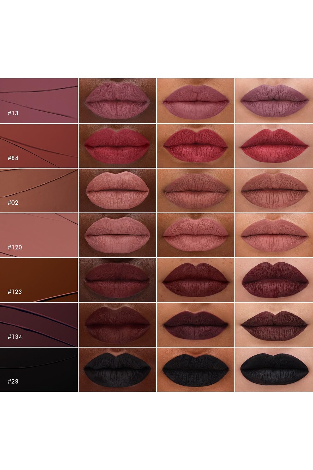 Sephora Cream Lip Stain – Bulaşmayan Kadife Bitişli Ruj - Mat Likit Ruj, 129 Risky Red