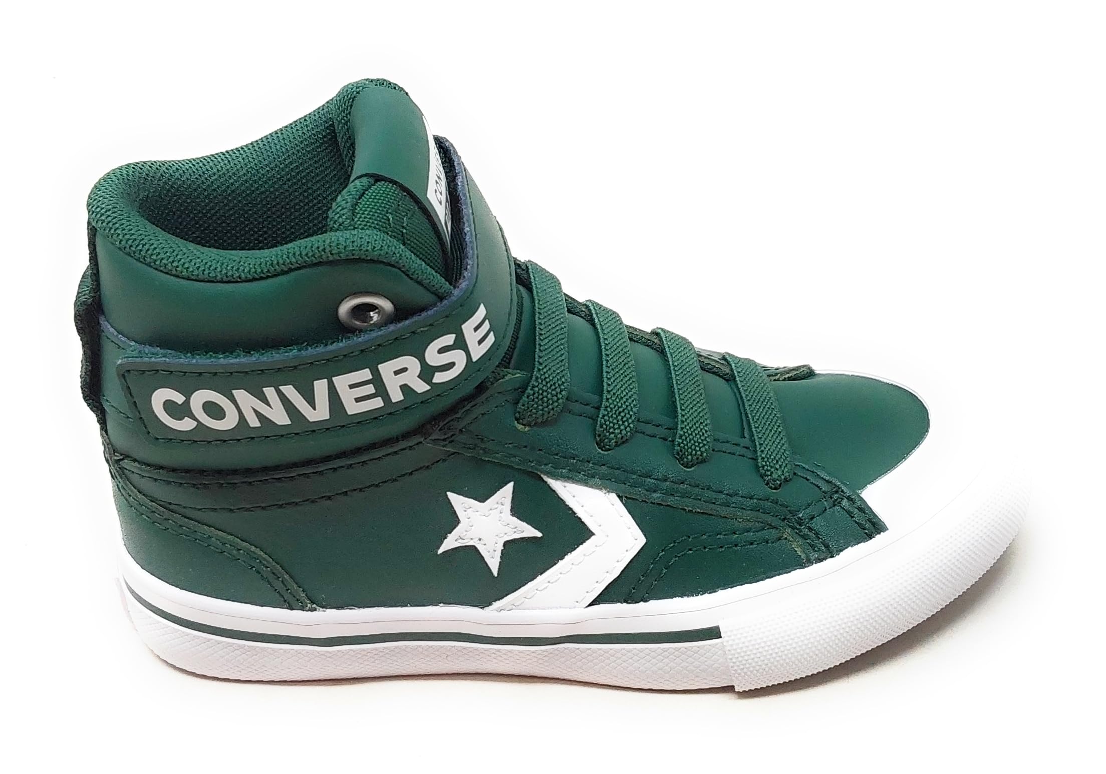 Converse PRO Blaze Strap Hi Vert fini les lacets défaits baskets montantes à scratch - 4