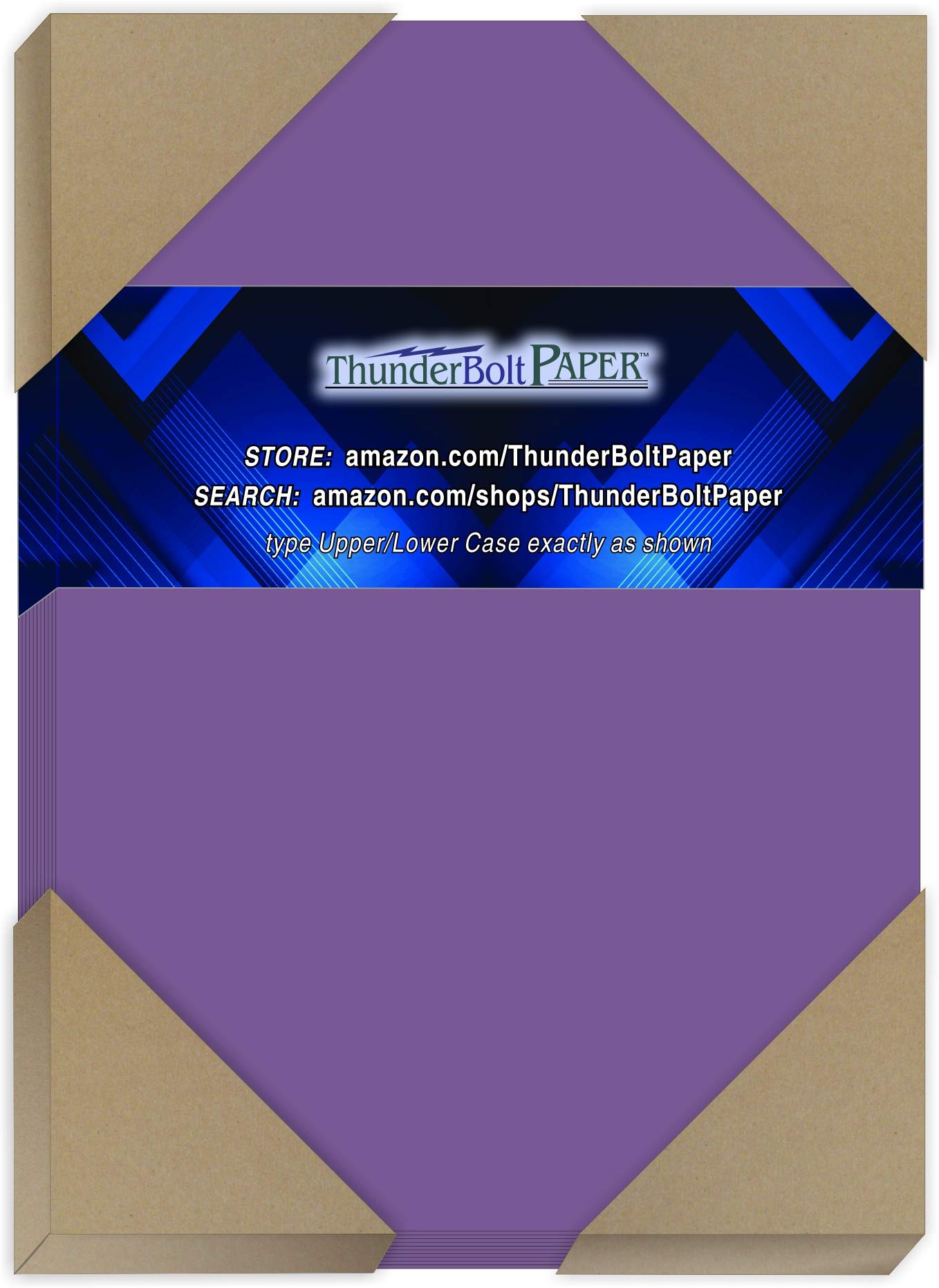 Amazon.com : 50 Bright Purple Grape 65# Cardstock Paper 5