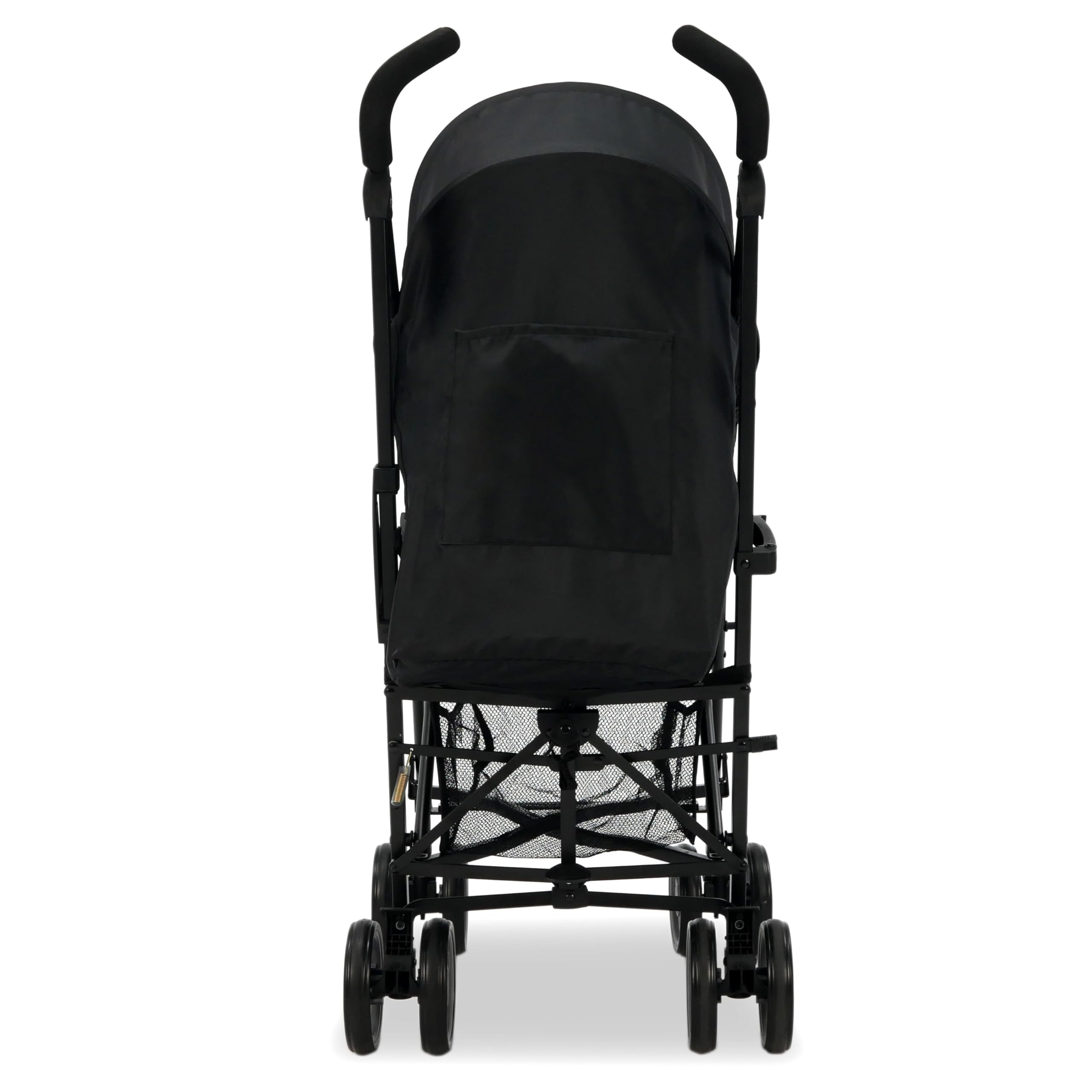 Asalvo TROTTER PLUS Silla de Paseo, Carrito bebé, Carro para bebés, Reclinable, Confortable, Ultraligera, Capota con Ventana y Freno Trasero, Manejable, Plegado compacto, Carga Máxima 25 kg, Negro