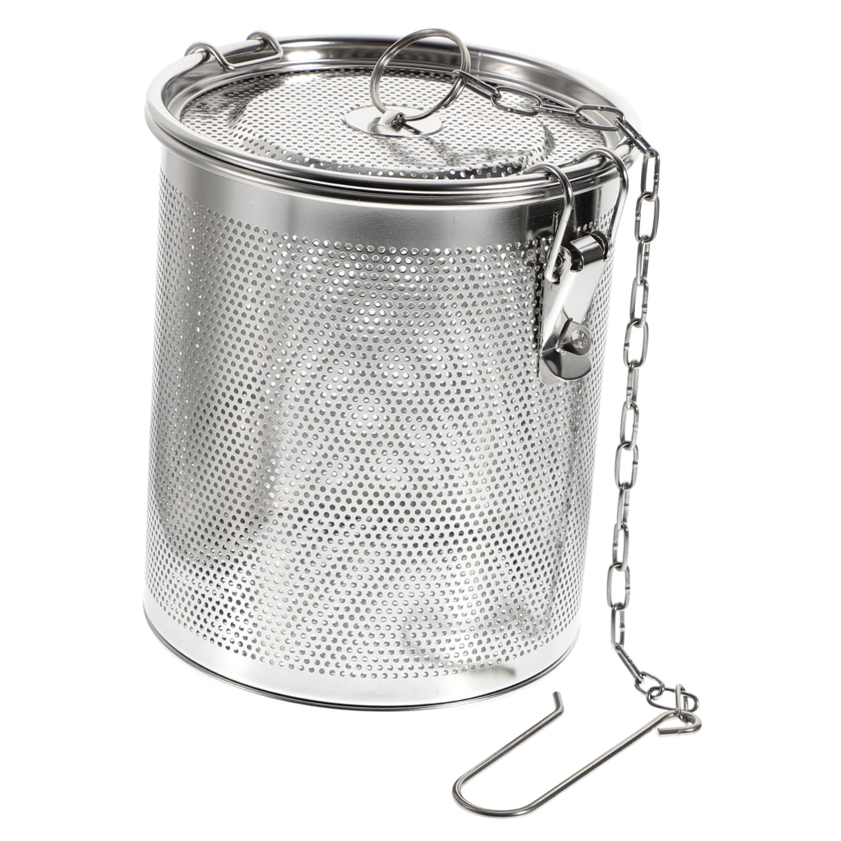 Panier à épices en acier inoxydable avec chaîne longue et maille fine