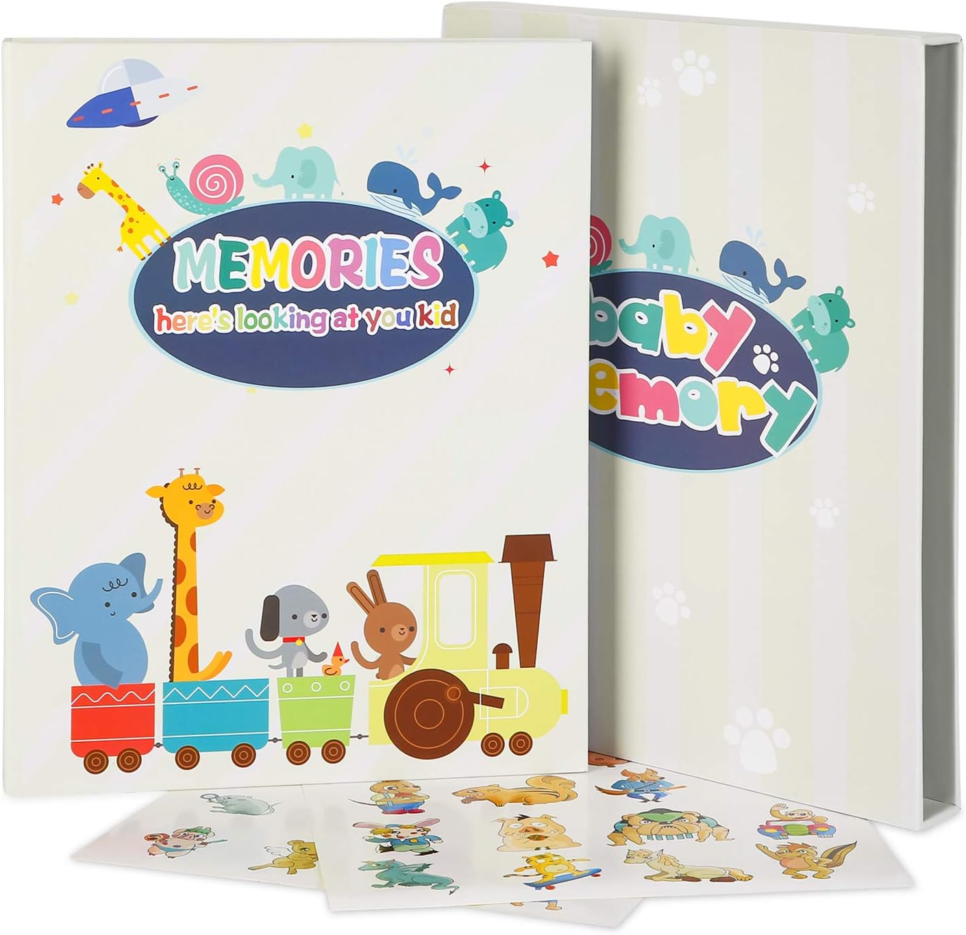 Baby Memory Book and Photo Album | First Year Scrapbook | Modern Baby Gift | New Keepsake Journal to Record Precious Firsts & Milestone - Fits Boy & Girl | by Mastery Baby