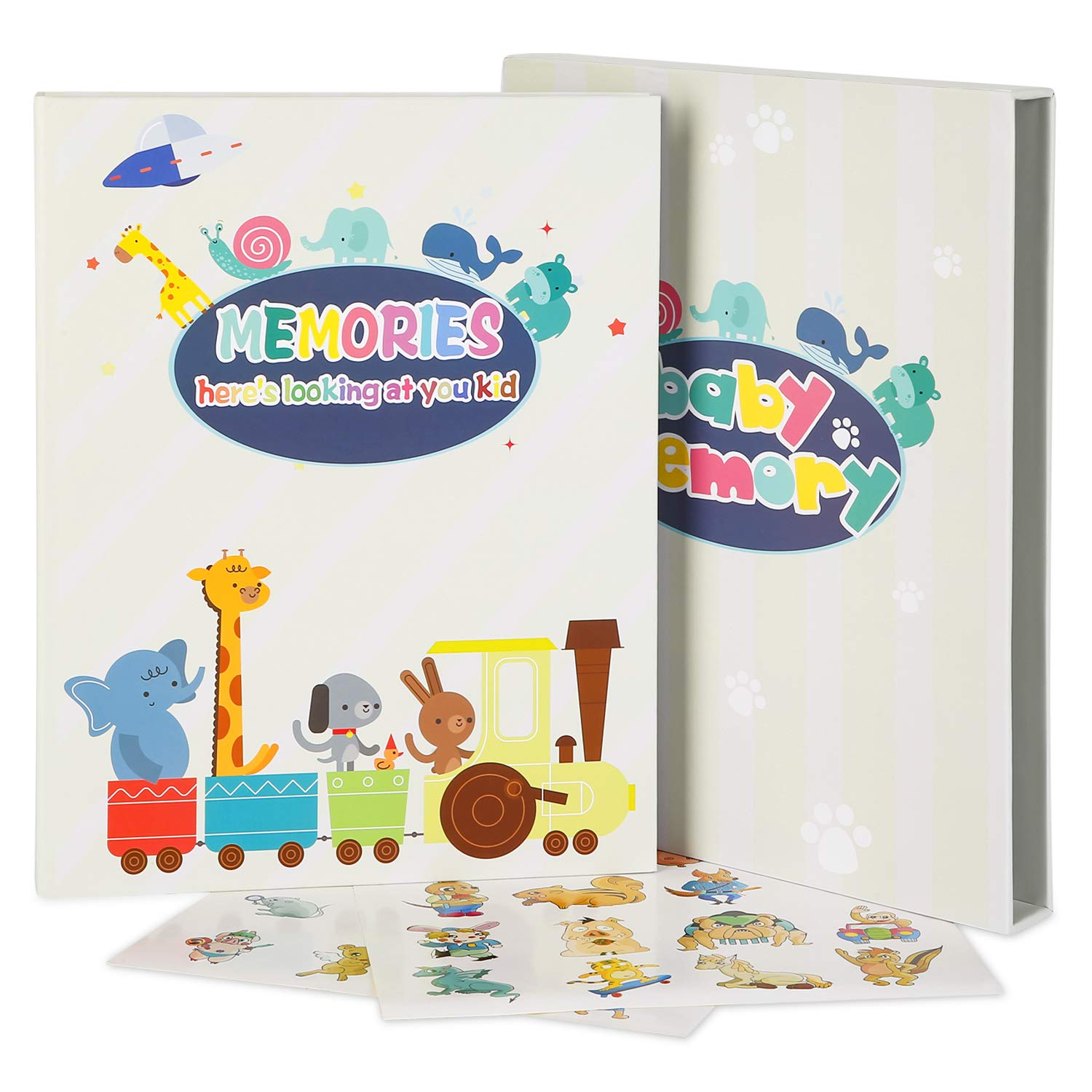 Baby Memory Book and Photo Album | First Year Scrapbook | Modern Baby Shower Gift | New Keepsake Journal to Record Precious Firsts & Milestone - Fits Boy & Girl | by Mastery Baby : Baby