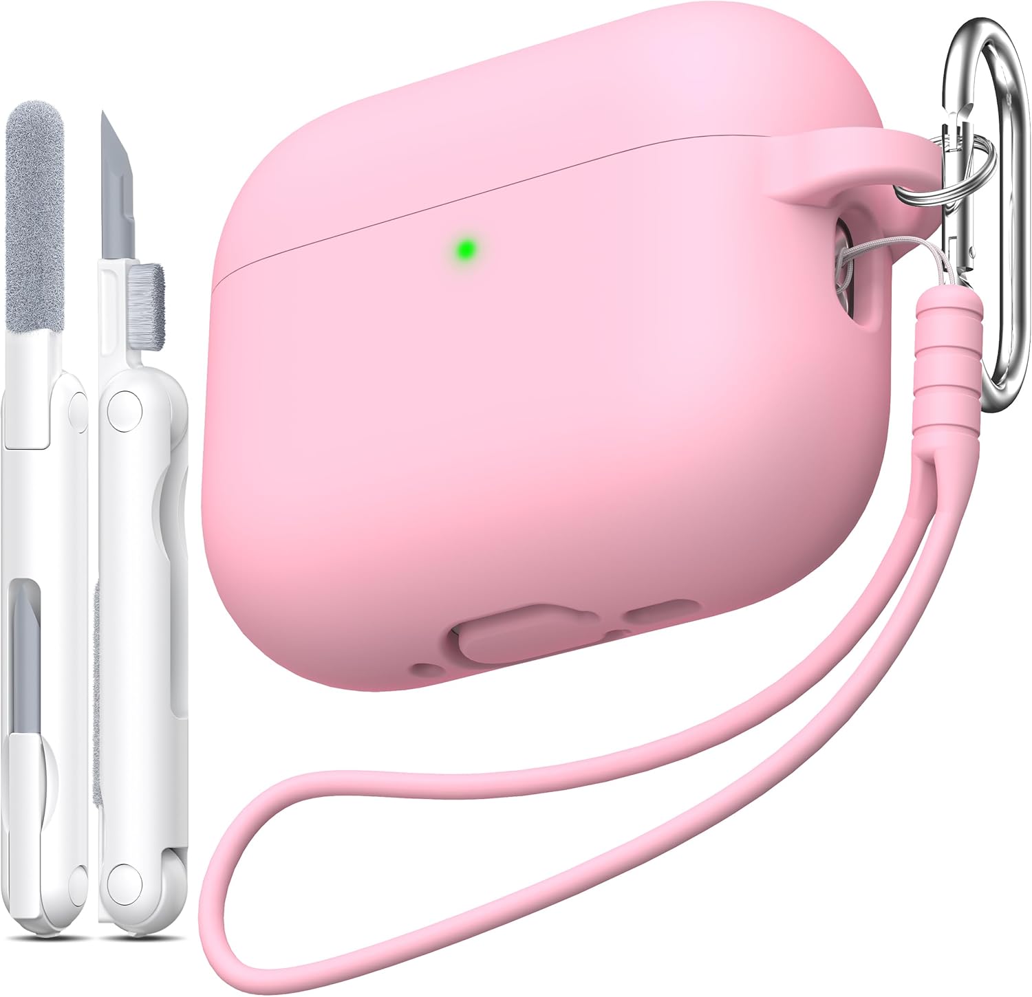 Pink AirPods Pro 3 Case – Military Shockproof LED Pink AirPods Pro 3 Case – Military Shockproof LED