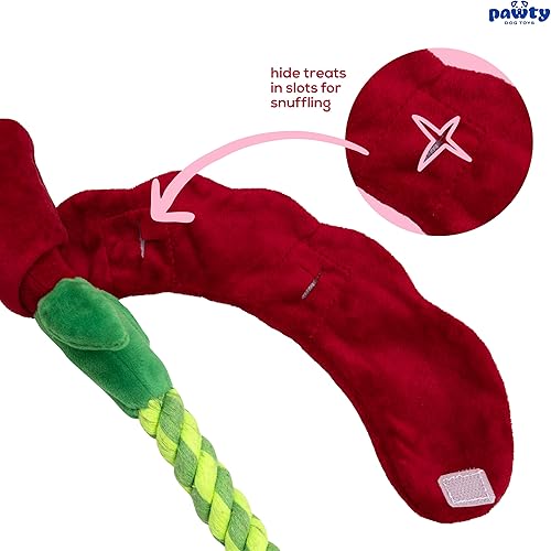 Miniatura 7 de Juguete de peluche de aguacate para perros - Regalo chirriante para cumpleaños de cachorros - Juguetes lindos para perros pequeños a medianos -