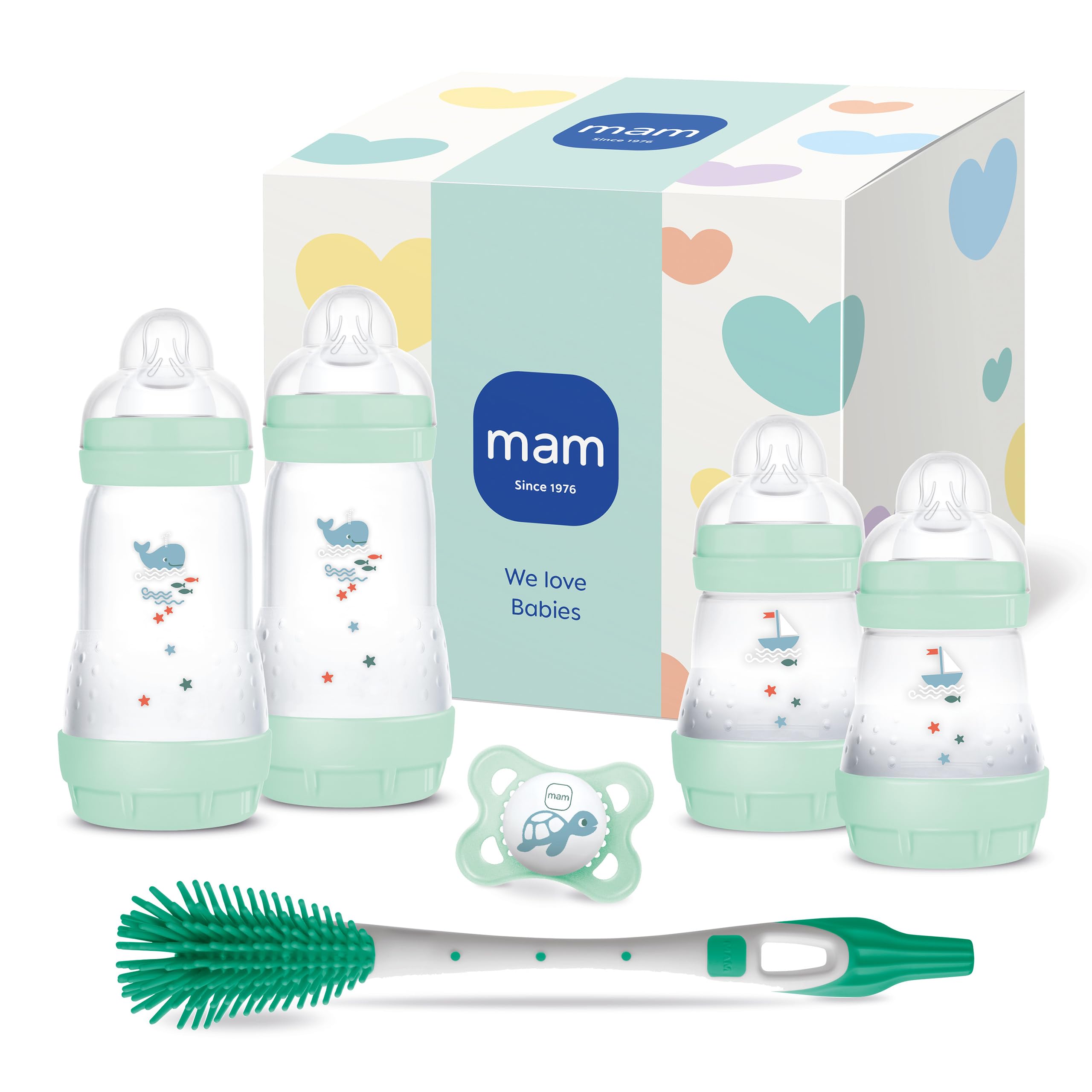 MAM Easy Start Anti-Colic Neugeborenenset, 0+ M, mint