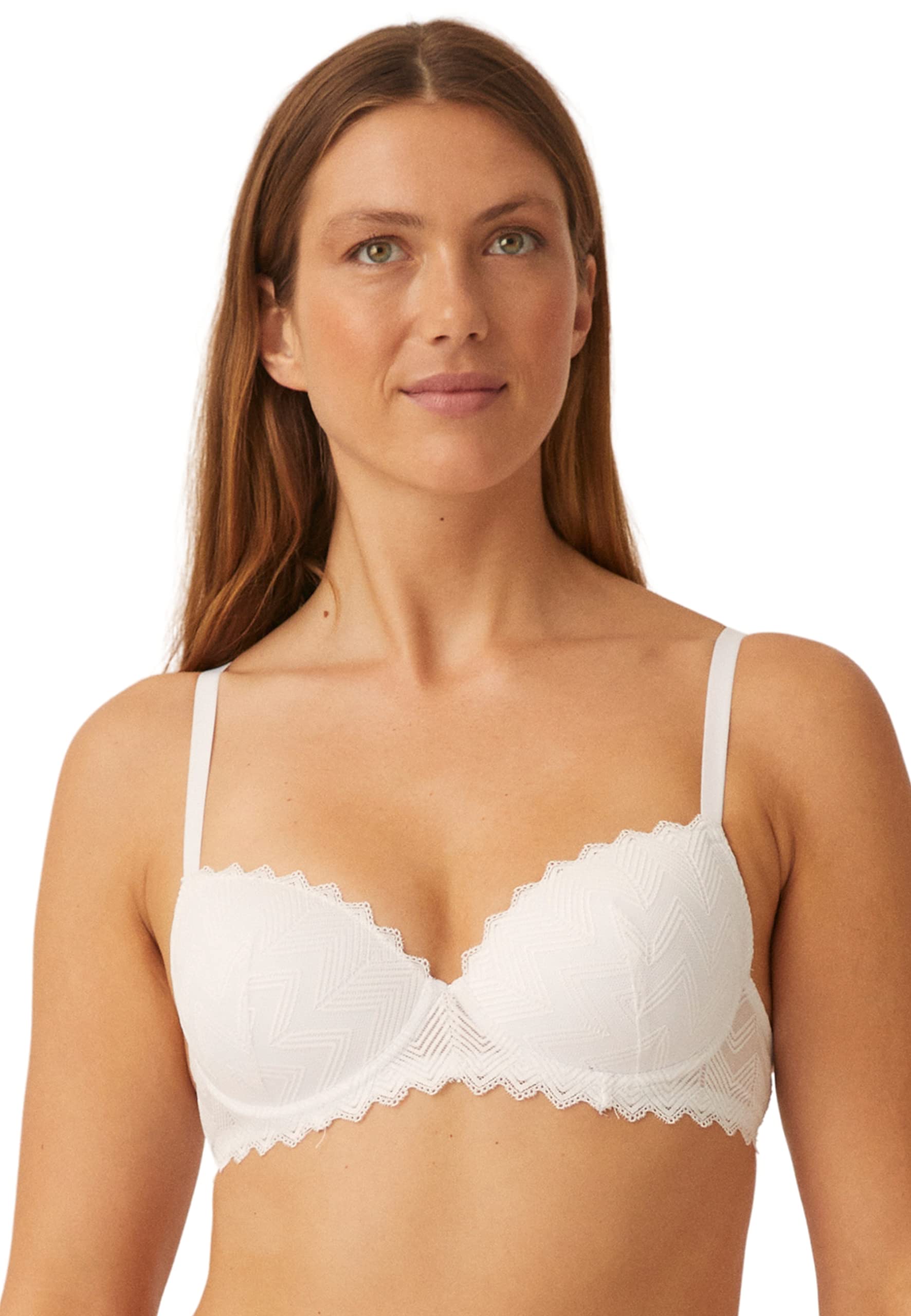 Naturana Padded Underwired Bra, 7672 White 32DD