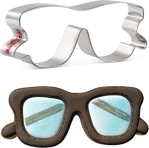 LILIAO Cortador de galletas para gafas/gafas de sol, 4.6 x 1.8 pulgadas, acero inoxidable