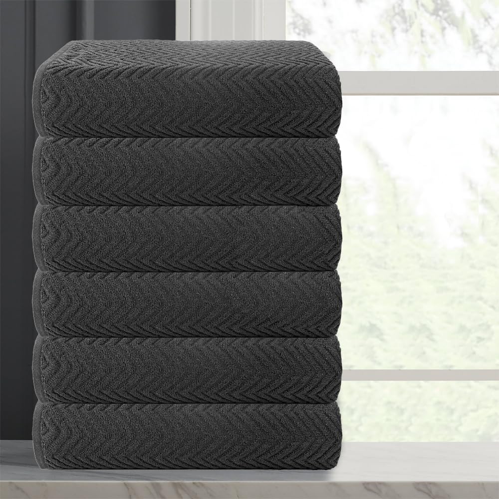 Casa Copenhagen Jumbo Extra Grande, Toalla de Baño de Lino Suave, Calidad de Hotel & SPA, Máxima Suavidad y Absorbencia Juego de Toallas de Baño de 2 Piezas - Azul Marino