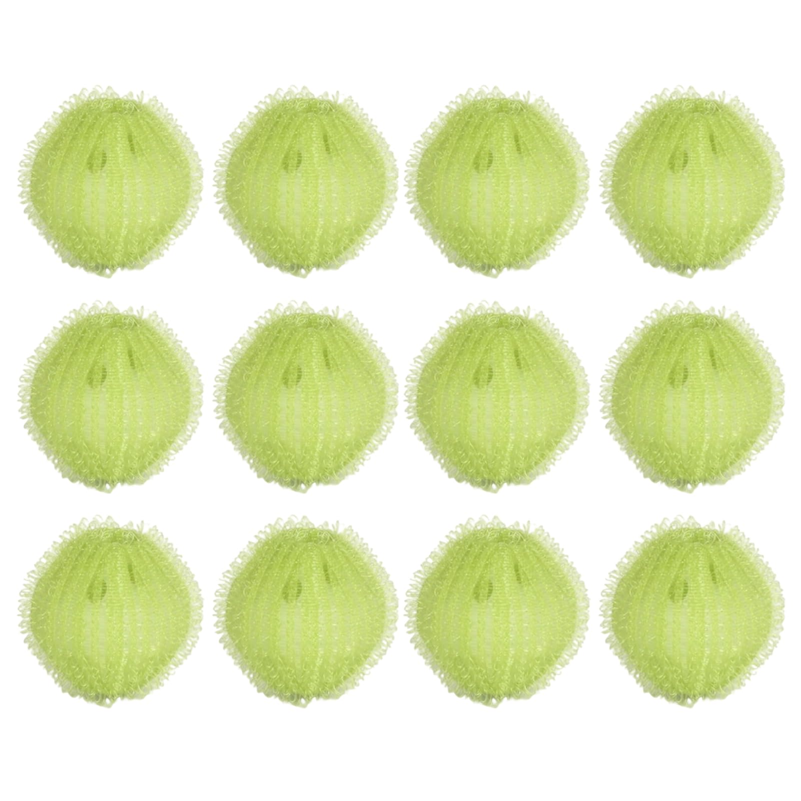 Laundry Balls, Tumble Dryer Accessories, 12Pcs Reusable Anti-Hair Clothes Catching Washing Filter Balls, Hair Filter Tool for Clothing, Linen and Bedding M