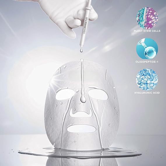 STARSKIN 2 Step Micro-Filler Face Mask, Anti-Aging Treatment with Hyaluronic Acid Micro-Pyramid & Bio-Cellulose Face Mask, Fine Line Smoothing, Wrinkle Treatment & Skin Renewal