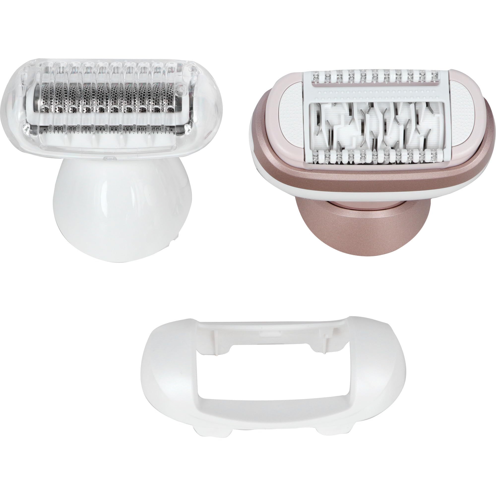Braun Silk-épil 9 Flex depilator damski/depilator do długotrwałego usuwania włosów, mini golarka, nasadki do peelingu, 9-306 3D, biały/różowy tytan