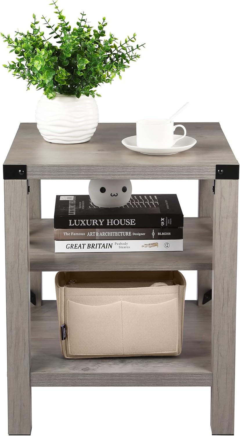 IDEALHOUSE End Table, Grey