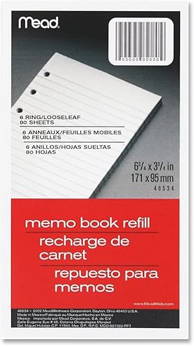 MEMO BOK 80SH 6.75X3.75"