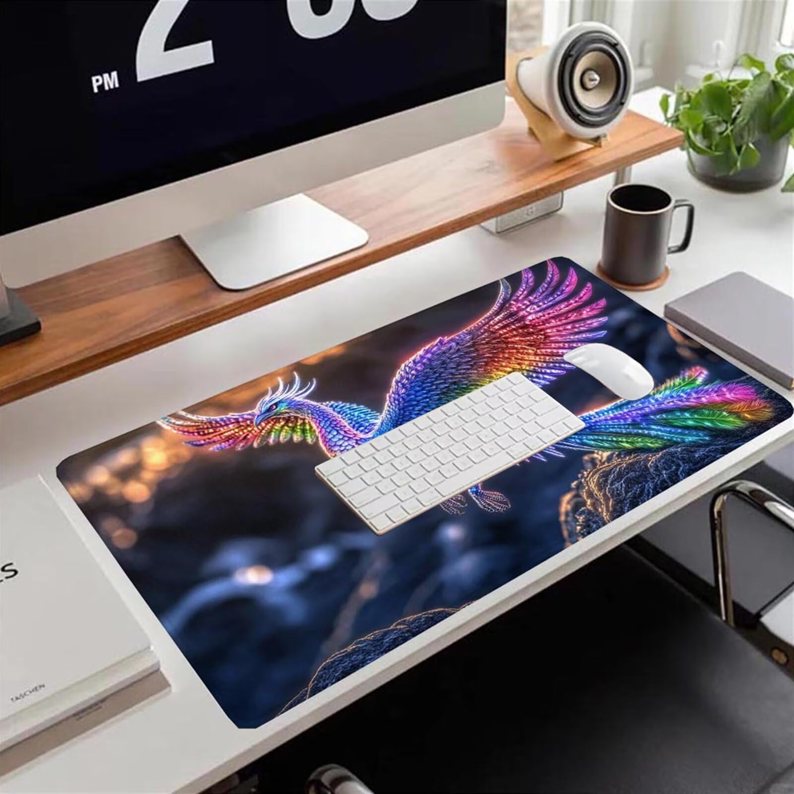 Gamingowa podkładka pod mysz 1200 x 600 x 3 mm, XXL, wodoszczelna, odporna na ścieranie, z przyszytymi krawędziami, czarna, podkładka na biurko, poprawia prędkość i precyzję pod laptopa, komputera