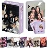 Blackpiink Photo Cards 55pcs BP Born Pink World Tour Album Cards Kpop Lomo Photocards Gift for Fans (Cover Random)