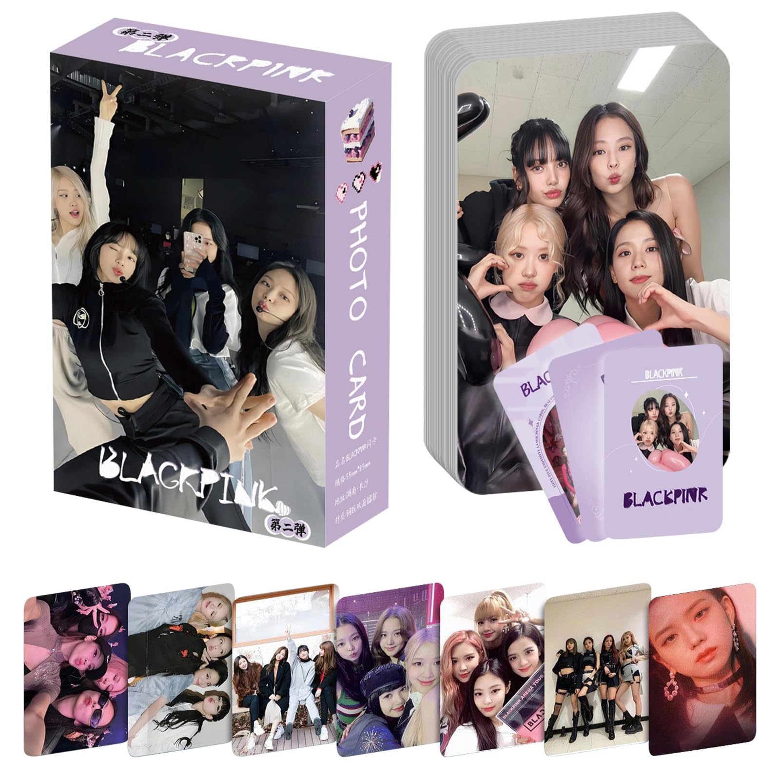 Coffret Photo LOMO BP Born Pink World Tour, Lot de 55 Cartes, Album, Cadeau Fan (Couverture Aléatoire)