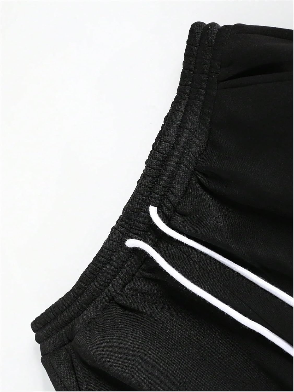 Men's Baggy Sweatpants Wide Leg Sweatpants Y2k Star Graphic Print Stacked Workout Jogger Track Pants Trousers - Image 3