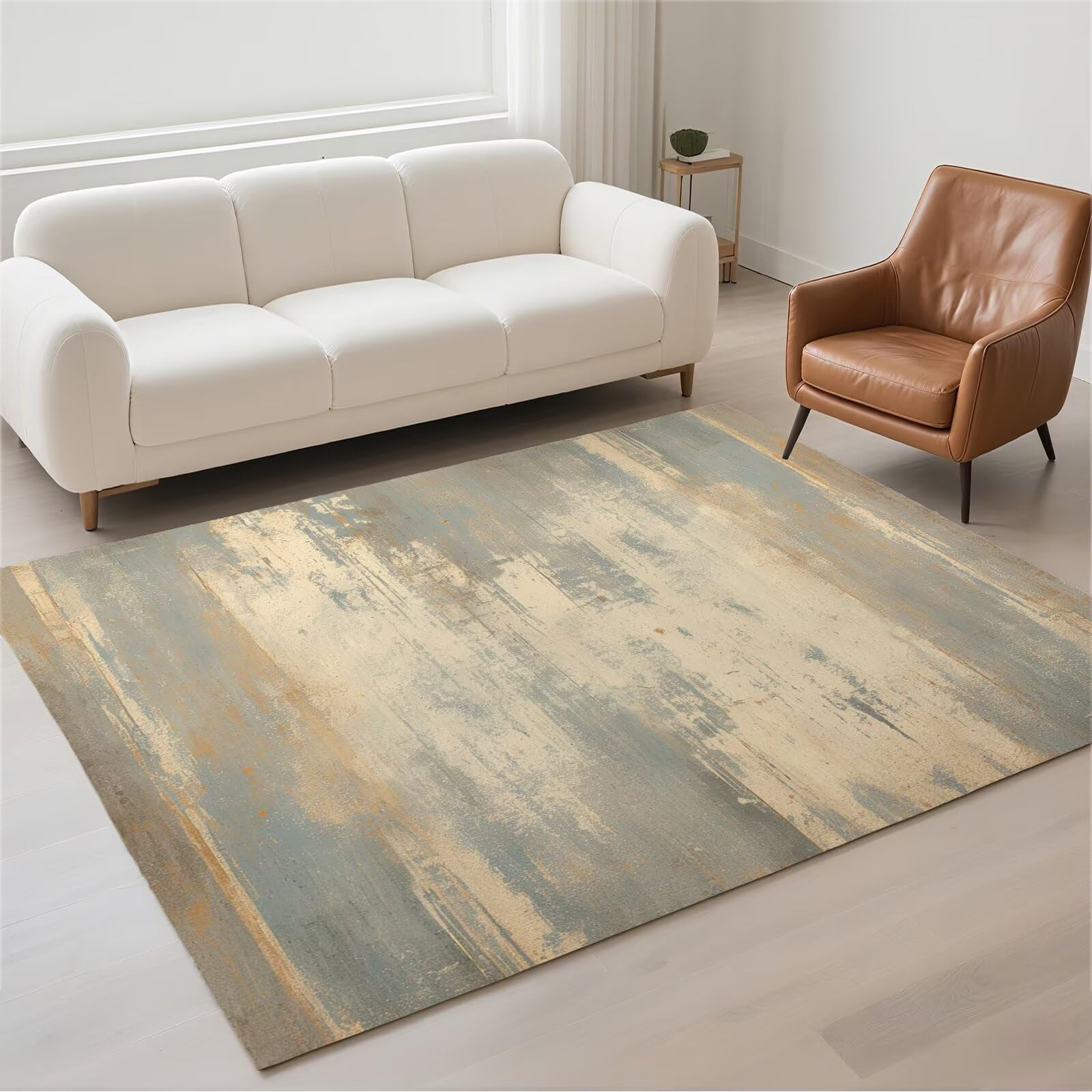 Chambre moderne chaleureuse grâce au petit carpet doux