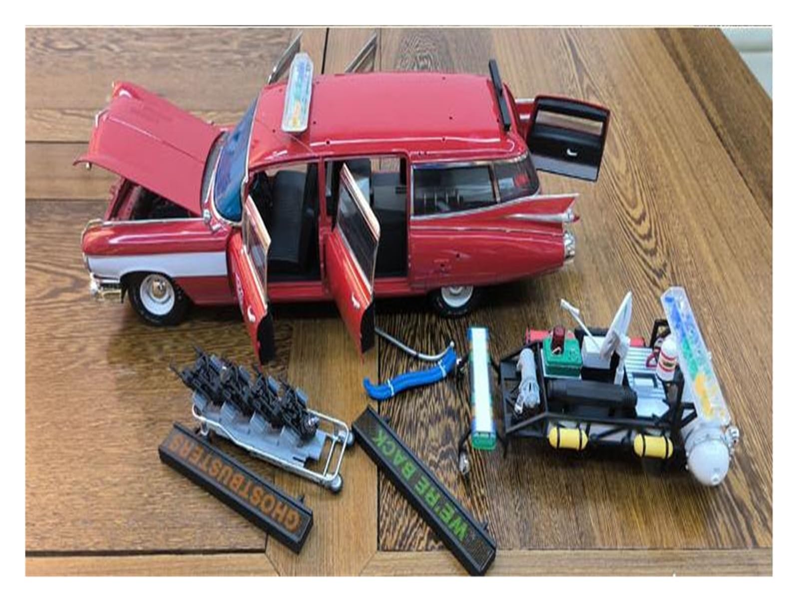 Alloy Car Scala Model 1 18 Per Cadillac Ghostbusters ECTO Modello Di Auto D'epoca Collezione Per Adulti Esposizione Veicoli Veicolo In Scala Da Collezione