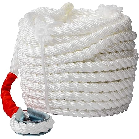 Extreme Max 3/8 In. X 200 Ft. BoatTector Double Braid Nylon Anchor Line With Thimble In White And Gold 3006.2249 - The Home Depot - Foto 9