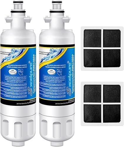 Miniatura 10 de Reemplazo ADQ36006101 para LT700P, Kenmore 469690, ADQ36006102, LFXS30766S, LFX31925ST, LFX31945ST, RWF1052, LT120F, 469918, combo de filtro de agua