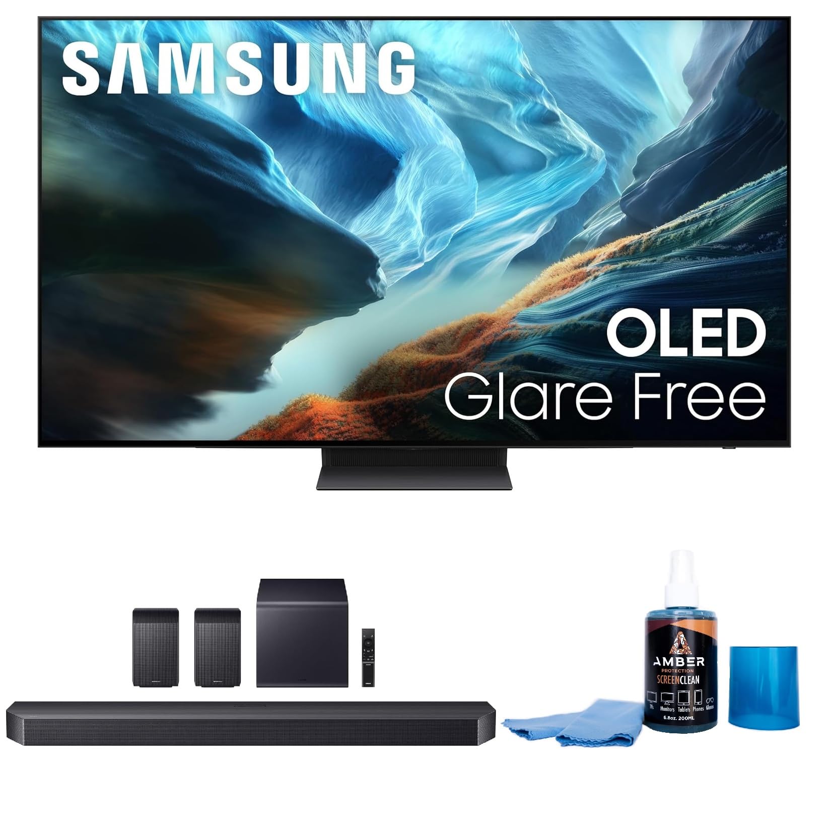 Samsung QN55S90HA 55" OLED TV with HW-Q990F Soundbar and Subwoofer (2026)