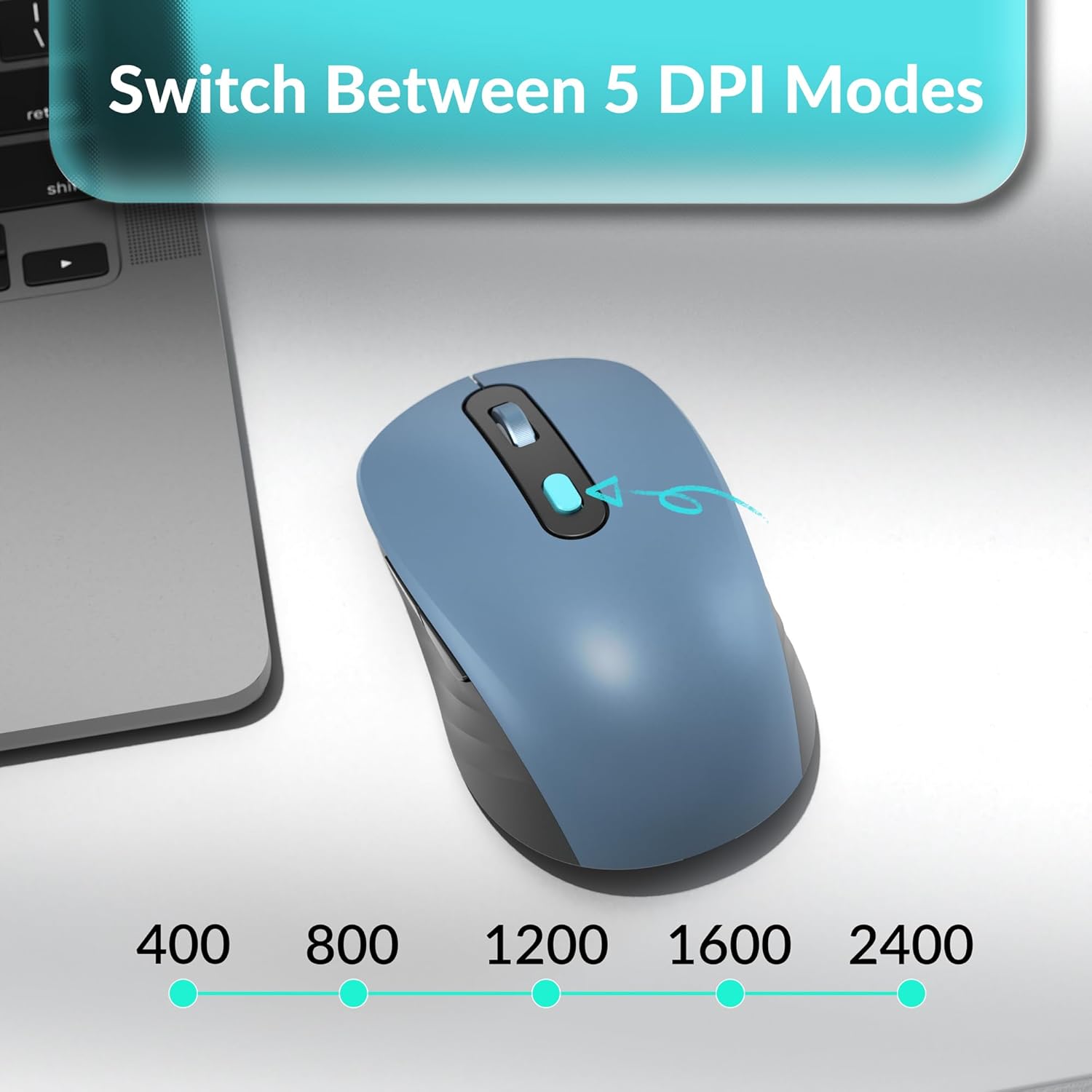 Keychron B33 Wireless Keyboard & BM25 Mouse Combo, 2.4 GHz/Bluetooth 5.2/Wired, 80% TKL Silent Portable Ergonomic Keyboard Adjustable DPI Mouse, Unifying Receiver for macOS Windows Linux