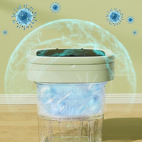 Miniatura 7 de Lavadora en miniatura portátil ligera Lavadora plegable para viajes y apartamentos Lavandería 11L Lavandería Arandela de ropa interior ligera