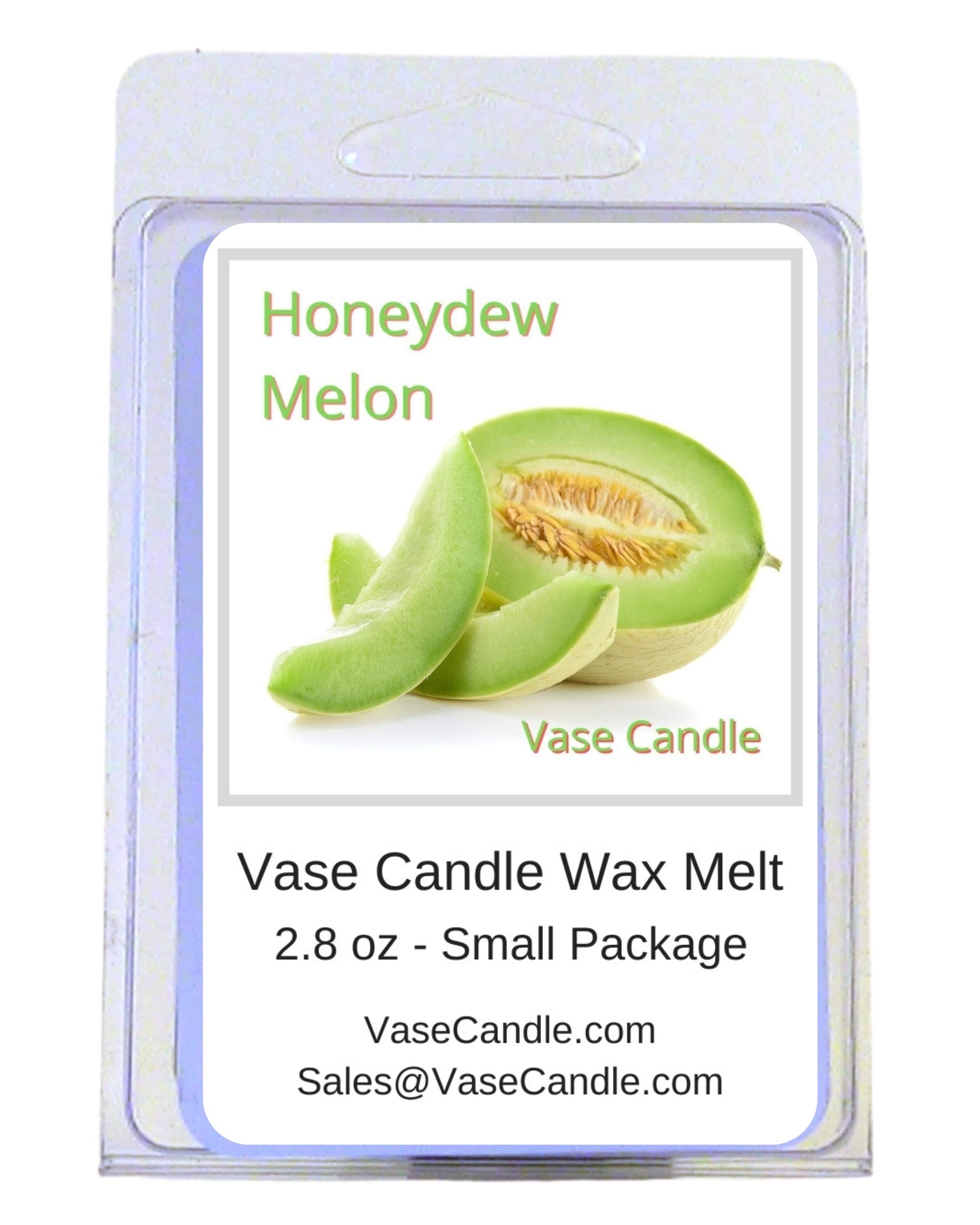 Honeydew Melon Vase Candle - Fresh cucumber carefully mixed with sweet juicy melon to create a delightful honeydew aroma. (Wax Melts)