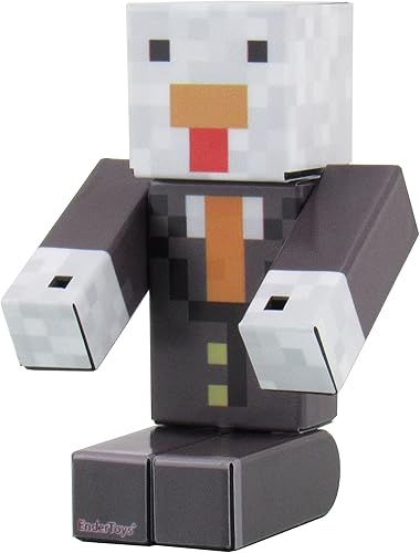 Miniatura 5 de EnderToys Figura de acción de traje de pollo de 4 pulgadas